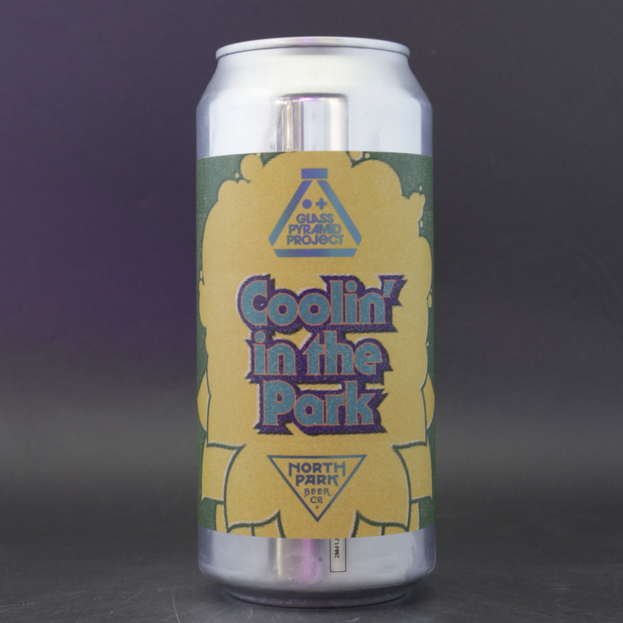 This is a can of Coolhead Brew / North Park - Coolin' In The Park - 10% (440ml). It is a Triple IPA craft beer available to buy from Ghost Whale, voted London's best craft beer shop.