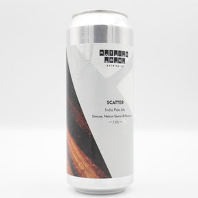 This is a can of Nothing Bound - Scatter - 7% (500ml). It is a IPA craft beer available to buy from Ghost Whale, voted London's best craft beer shop.