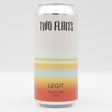 This is a can of Two Flints - Legit - 6.5% (440ml). It is a IPA craft beer available to buy from Ghost Whale, voted London's best craft beer shop.
