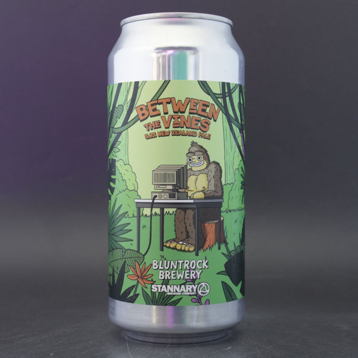This is a can of Bluntrock - Between The Vines - 5.8% (440ml). It is a Pale Ale craft beer available to buy from Ghost Whale, voted London's best craft beer shop.