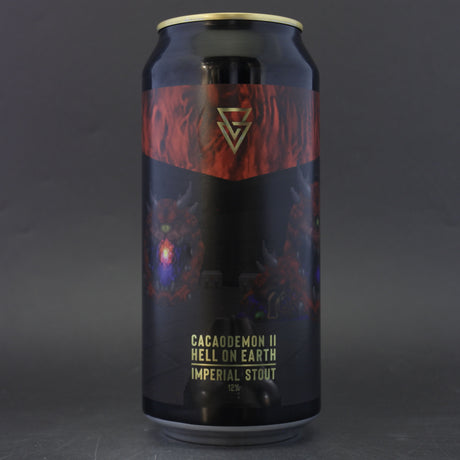 This is a can of Azvex - Cacaodemon II - 12% (440ml). It is a Imperial Stout / Porter craft beer available to buy from Ghost Whale, voted London's best craft beer shop.