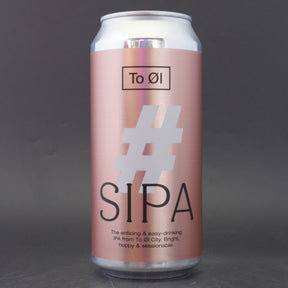 This is a can of To Øl - #SIPA - 4.7% (440ml). It is a Session IPA craft beer available to buy from Ghost Whale, voted London's best craft beer shop.