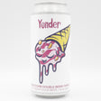 This is a can of Yonder - Honeycomb Double Berry Ripple - 6.5% (440ml). It is a Sour craft beer available to buy from Ghost Whale, voted London's best craft beer shop.