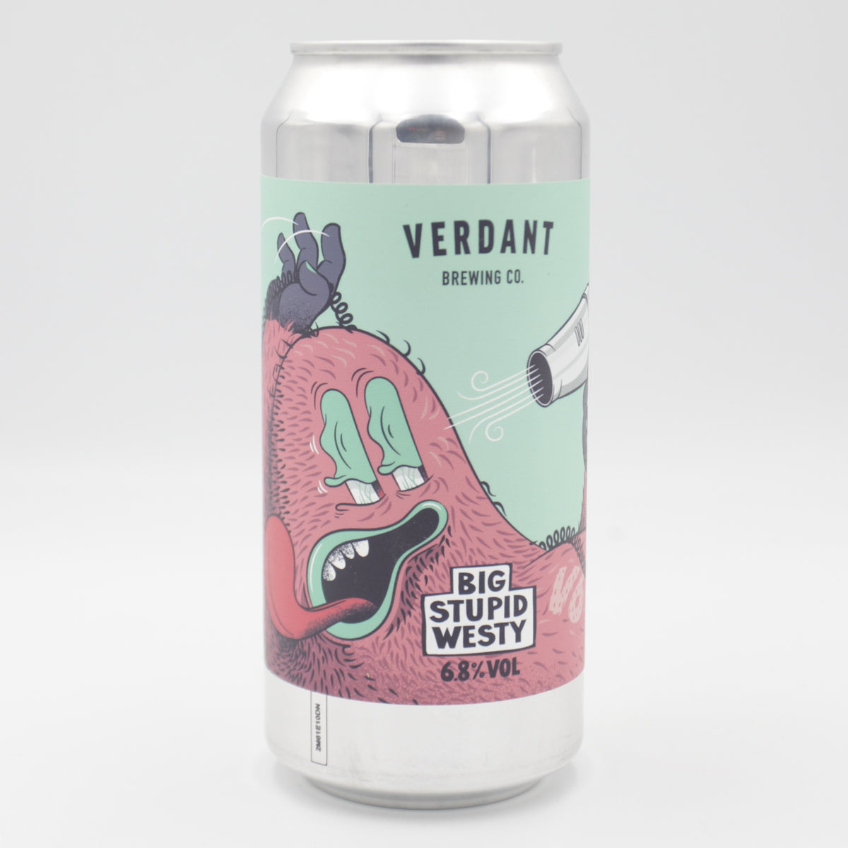 This is a can of Verdant - Big Stupid Westie v6 - 6.8% (440ml). It is a IPA craft beer available to buy from Ghost Whale, voted London's best craft beer shop.