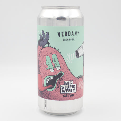 This is a can of Verdant - Big Stupid Westie v6 - 6.8% (440ml). It is a IPA craft beer available to buy from Ghost Whale, voted London's best craft beer shop.
