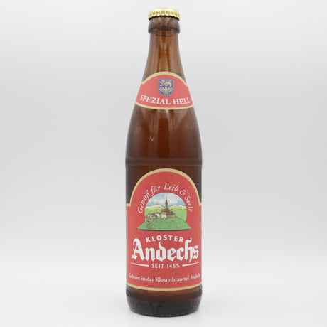 This is a bottle of Andechs - Spezial Hell - 5.9% (500ml). It is a Lager / Pilsner / Kölsch craft beer available to buy from Ghost Whale, voted London's best craft beer shop.