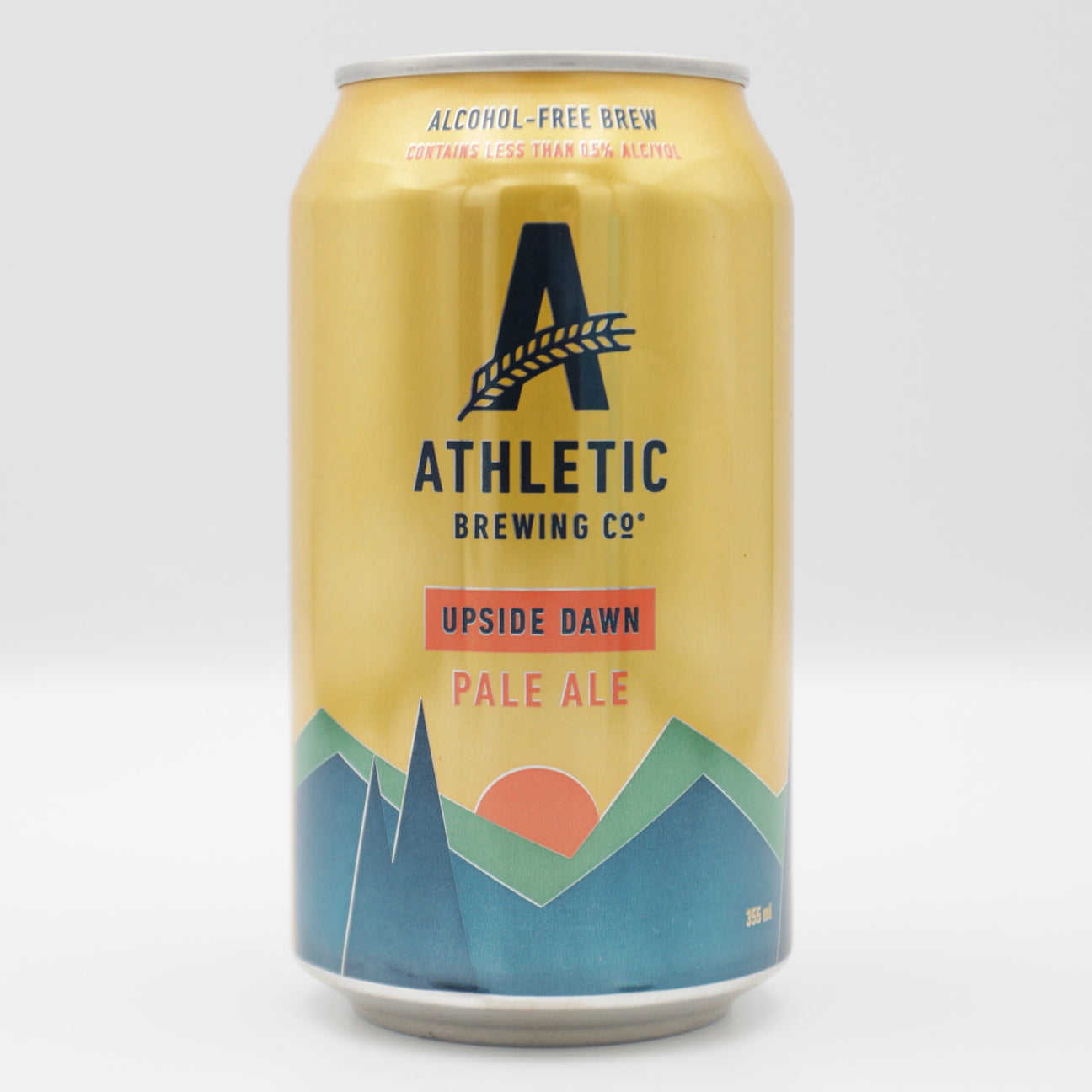 This is a can of Athletic - Upside Dawn - 0.4% (355ml). It is a Blonde / Golden Ale craft beer available to buy from Ghost Whale, voted London's best craft beer shop.
