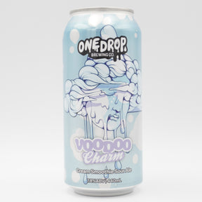 This is a can of One Drop - VOODOO CHARM - 7.8% (440ml). It is a Sour craft beer available to buy from Ghost Whale, voted London's best craft beer shop.