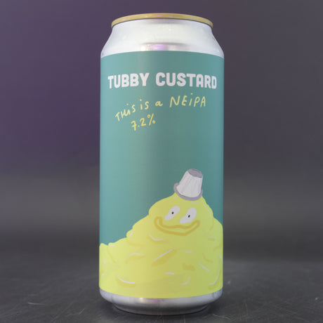 This is a can of Pretty Decent - Tubby Custard - 7.2% (440ml). It is a IPA craft beer available to buy from Ghost Whale, voted London's best craft beer shop.