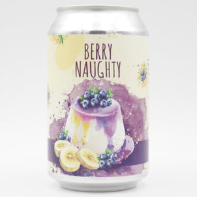 This is a can of Alchemik - Berry Naughty: Blueberry & Banana - 5.5% (330ml). It is a Sour craft beer available to buy from Ghost Whale, voted London's best craft beer shop.