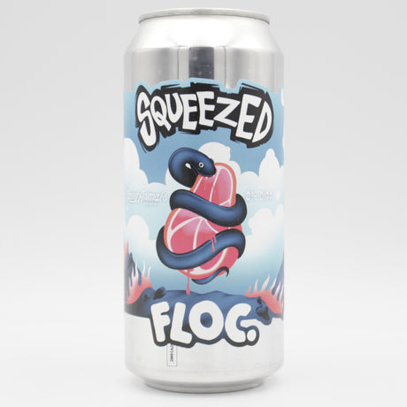 This is a can of Floc / Tripping Animals - Squeezed: Double IPA - 8% (440ml). It is a Double IPA craft beer available to buy from Ghost Whale, voted London's best craft beer shop.