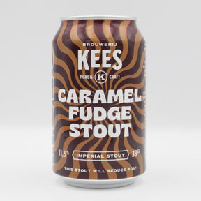 This is a can of Kees - Caramel Fudge Stout - 11.5% (330ml). It is a Imperial Stout / Porter craft beer available to buy from Ghost Whale, voted London's best craft beer shop.