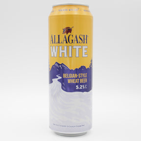 This is a can of Allagash - White - 5.2% (568ml). It is a Wit / Wheat craft beer available to buy from Ghost Whale, voted London's best craft beer shop.