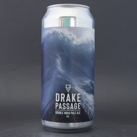 This is a can of Azvex - Drake Passage - 8% (440ml). It is a Double IPA craft beer available to buy from Ghost Whale, voted London's best craft beer shop.