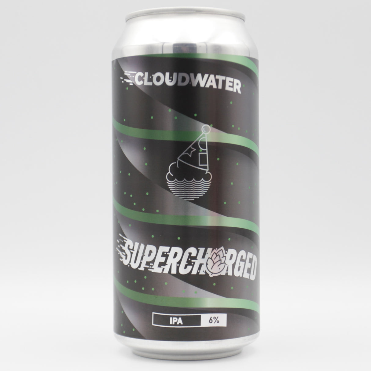 This is a can of Cloudwater - 11th Birthday Supercharged IPA - 6% (440ml). It is a IPA craft beer available to buy from Ghost Whale, voted London's best craft beer shop.