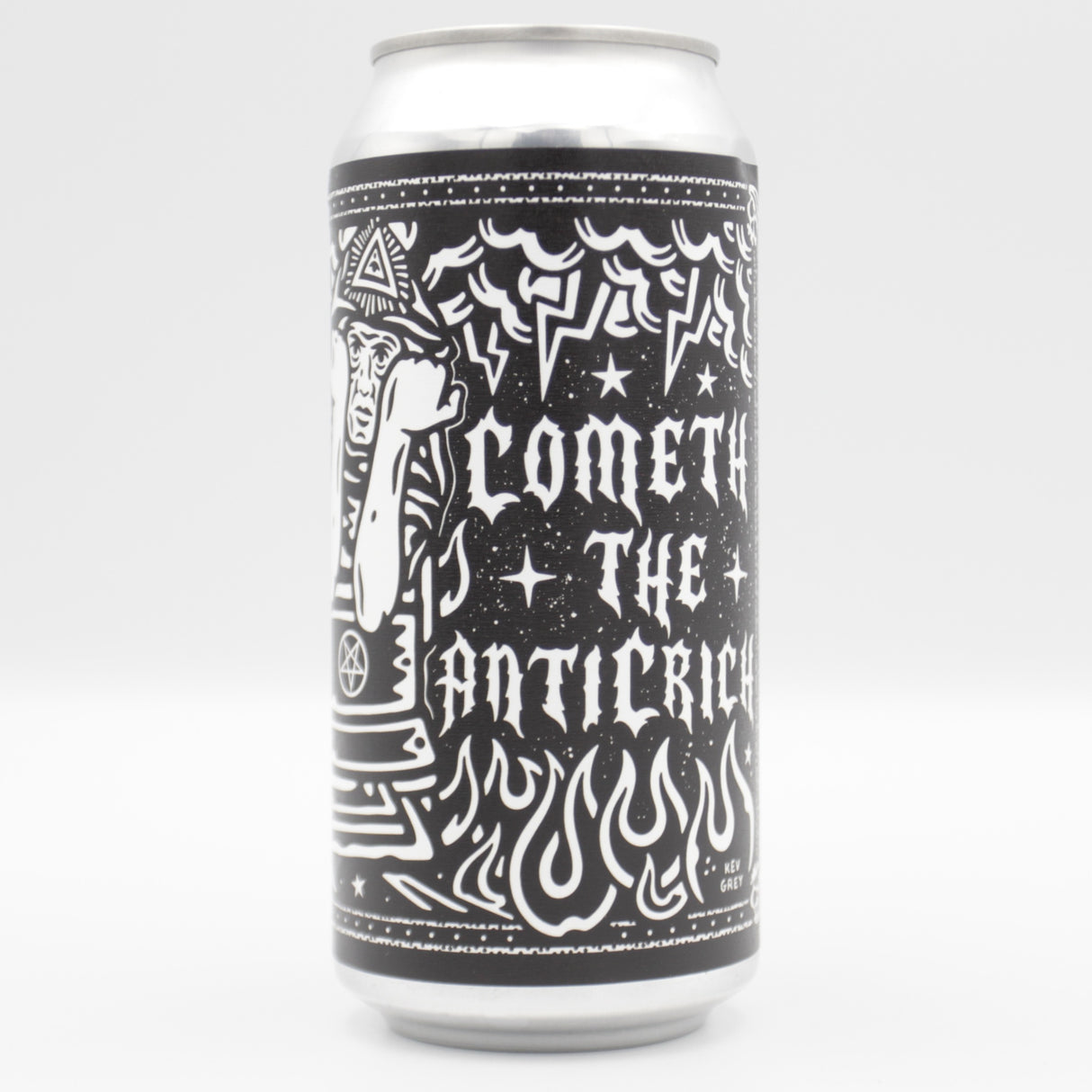 This is a can of Black Iris - Cometh The Anticrich - 3.9% (440ml). It is a Pale Ale craft beer available to buy from Ghost Whale, voted London's best craft beer shop.