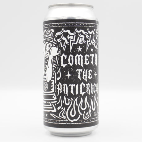 This is a can of Black Iris - Cometh The Anticrich - 3.9% (440ml). It is a Pale Ale craft beer available to buy from Ghost Whale, voted London's best craft beer shop.