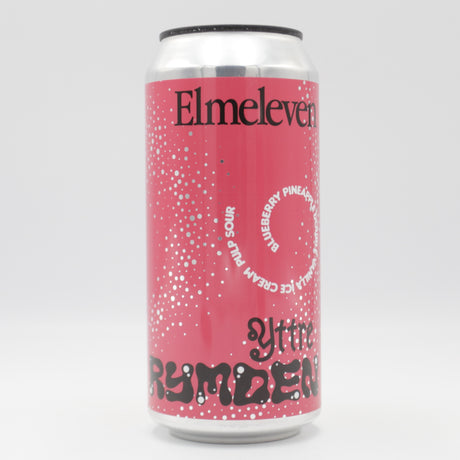 This is a can of Elmeleven - PULP: Yttre Rymden - 5% (440ml). It is a Sour craft beer available to buy from Ghost Whale, voted London's best craft beer shop.