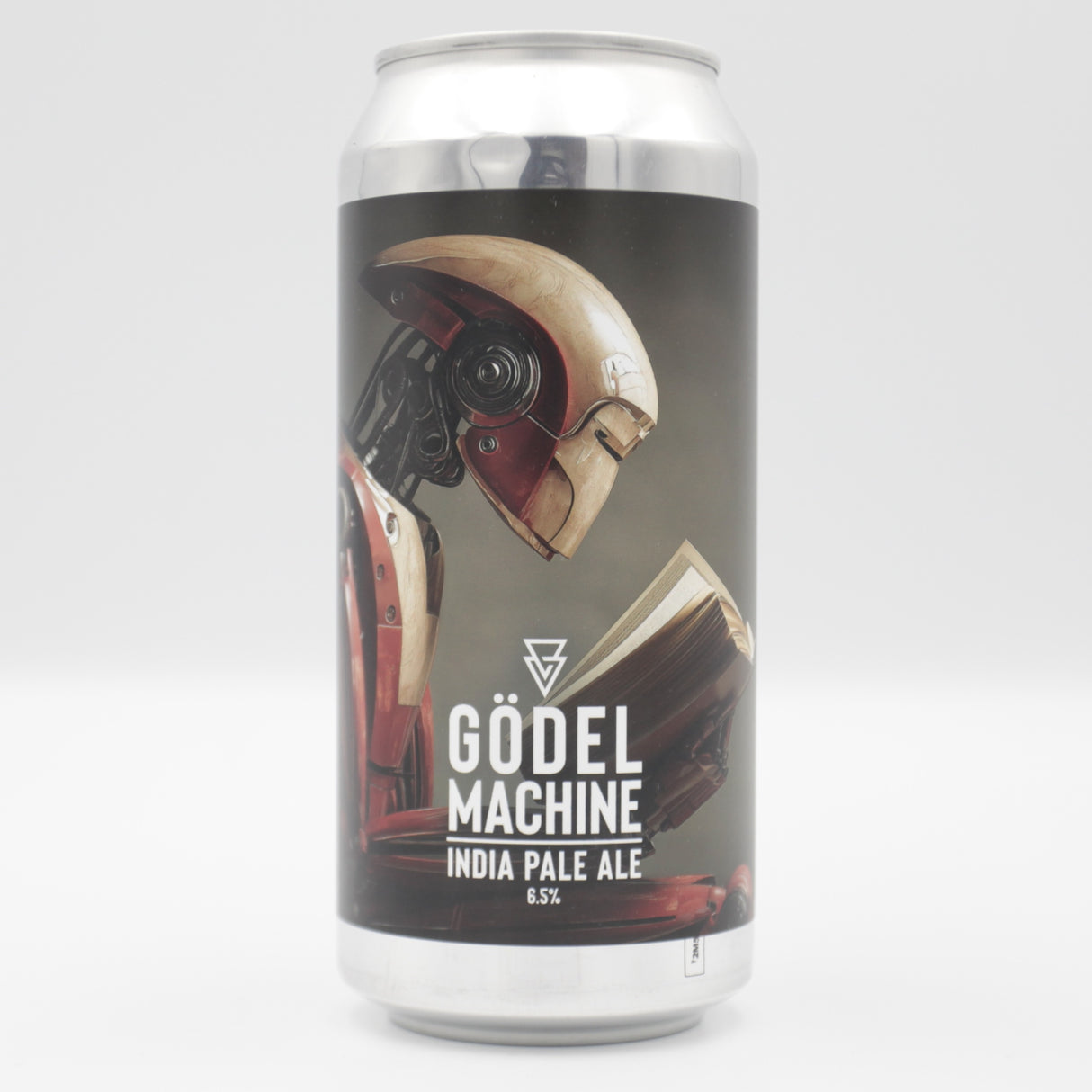This is a can of Azvex - Gödel Machine - 6.5% (440ml). It is a IPA craft beer available to buy from Ghost Whale, voted London's best craft beer shop.