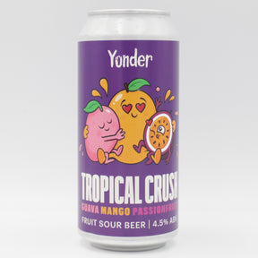 This is a can of Yonder - Tropical Crush - 4.5% (440ml). It is a Sour craft beer available to buy from Ghost Whale, voted London's best craft beer shop.
