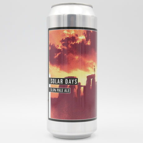 This is a can of Makemake - Solar Days - 5.5% (500ml). It is a Pale Ale craft beer available to buy from Ghost Whale, voted London's best craft beer shop.