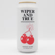 This is a can of Wiper And True - Cherry Bomb - 5.2% (440ml). It is a Sour craft beer available to buy from Ghost Whale, voted London's best craft beer shop.