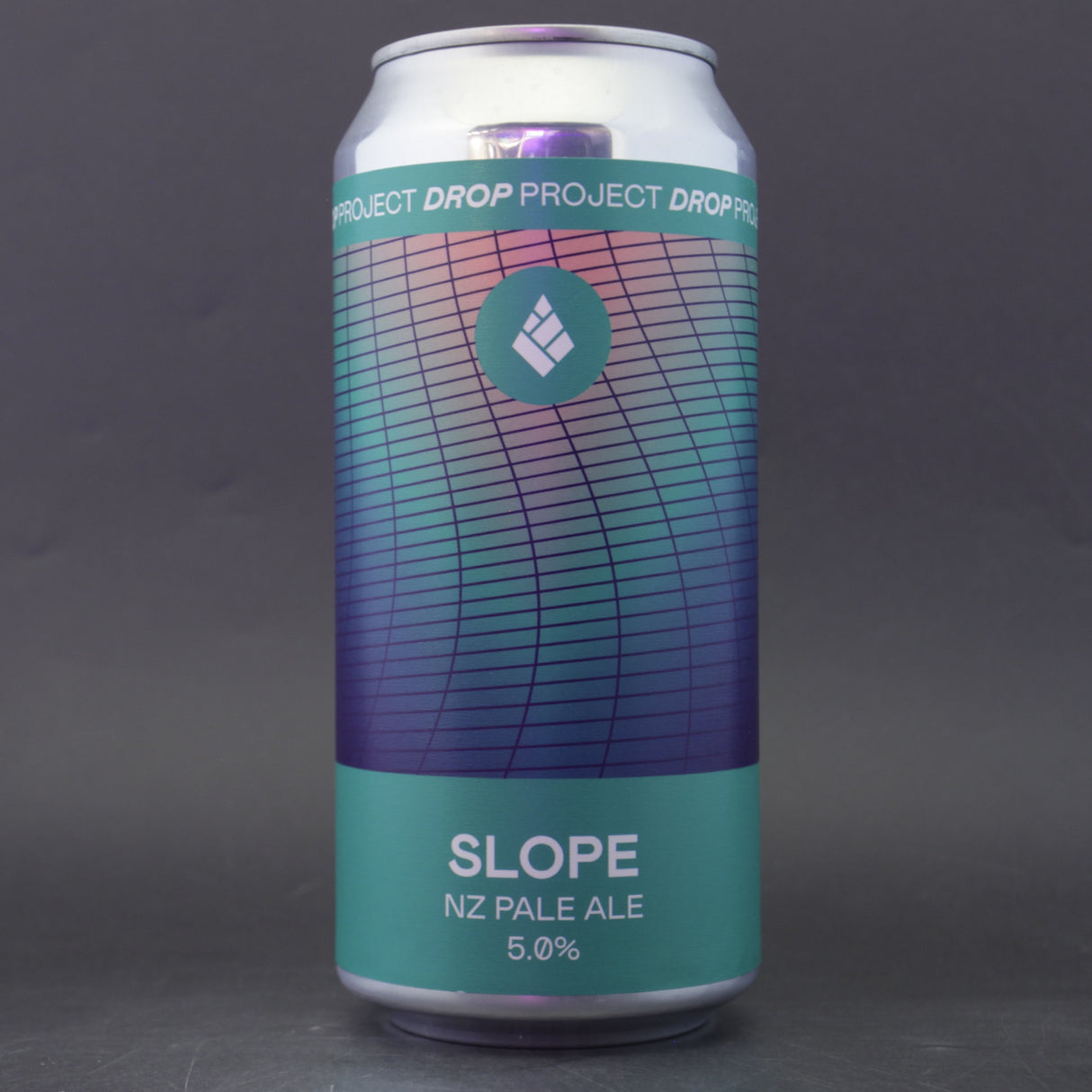 This is a can of Drop Project - Slope - 5% (440ml). It is a Pale Ale craft beer available to buy from Ghost Whale, voted London's best craft beer shop.