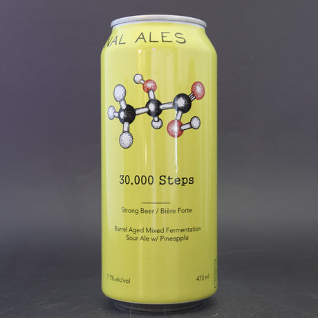 This is a can of Trial & Ale - 30,000 Steps - 7.1% (473ml). It is a Sour craft beer available to buy from Ghost Whale, voted London's best craft beer shop.