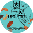 This is a crowler of CROWLER - Lervig - 3 Bean Stout - 12% (500ml). It is a Imperial Stout / Porter craft beer available to buy from Ghost Whale, voted London's best craft beer shop.