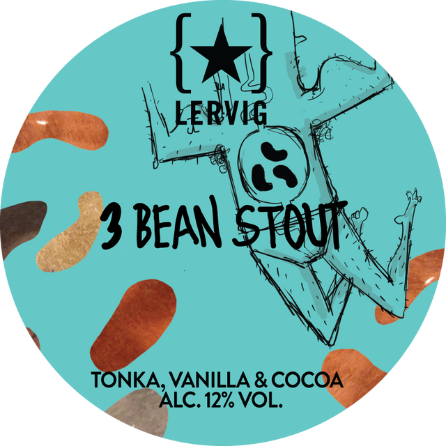 This is a crowler of CROWLER - Lervig - 3 Bean Stout - 12% (500ml). It is a Imperial Stout / Porter craft beer available to buy from Ghost Whale, voted London's best craft beer shop.