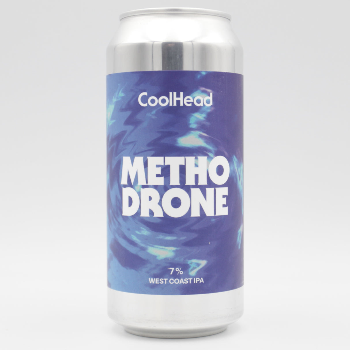 This is a can of Coolhead Brew - Methodrone - 7% (440ml). It is a IPA craft beer available to buy from Ghost Whale, voted London's best craft beer shop.