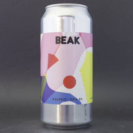This is a can of Beak Brewery - Kaleido - 8% (440ml). It is a Double IPA craft beer available to buy from Ghost Whale, voted London's best craft beer shop.