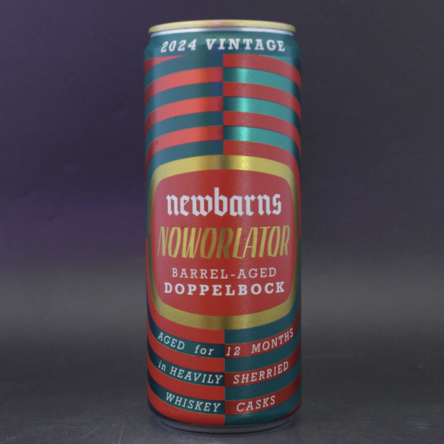 This is a can of Newbarns - Noworlator - 8.2% (330ml). It is a Lager / Pilsner / Kölsch craft beer available to buy from Ghost Whale, voted London's best craft beer shop.