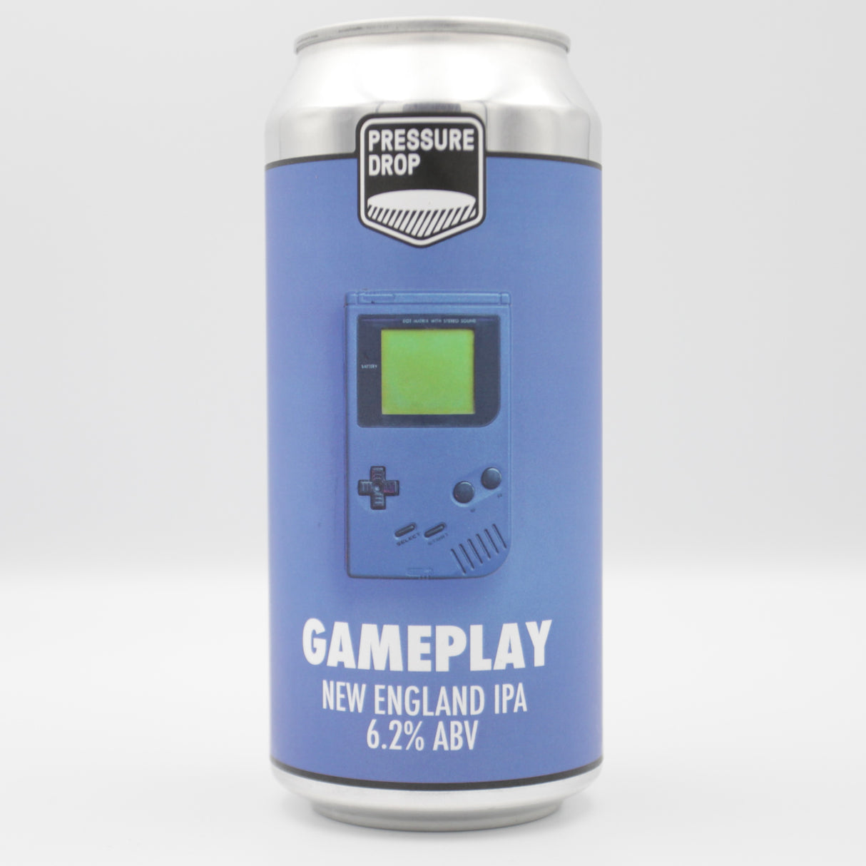 This is a can of Pressure Drop - Gameplay - 6.2% (440ml). It is a IPA craft beer available to buy from Ghost Whale, voted London's best craft beer shop.