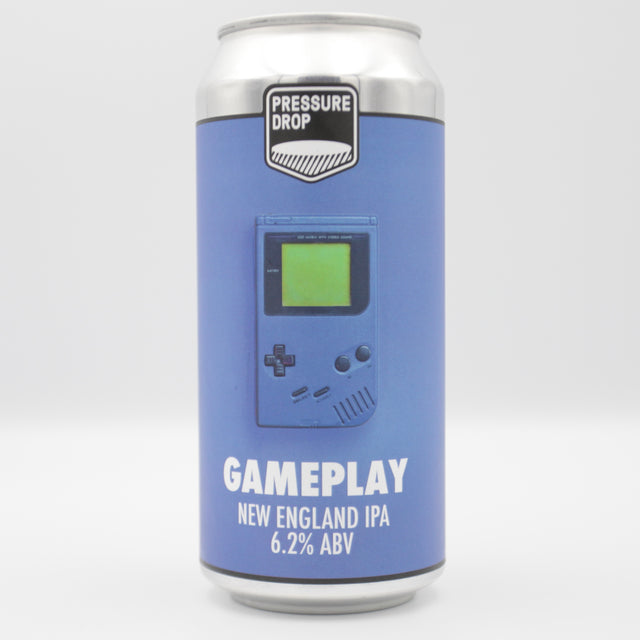 This is a can of Pressure Drop - Gameplay - 6.2% (440ml). It is a IPA craft beer available to buy from Ghost Whale, voted London's best craft beer shop.