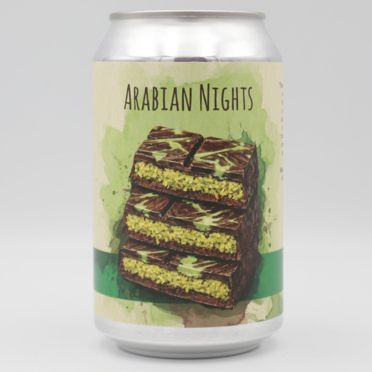 This is a can of Alchemik - Arabian Nights - 12.5% (330ml). It is a Imperial Stout / Porter craft beer available to buy from Ghost Whale, voted London's best craft beer shop.