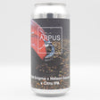 This is a can of Arpus Brewing Co - TDH Enigma x Nelson x Citra IPA - 6.5% (440ml). It is a IPA craft beer available to buy from Ghost Whale, voted London's best craft beer shop.