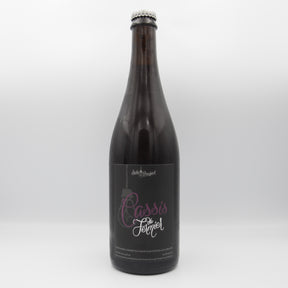 This is a sharing bottle of Side Project - Cassis du Fermier: Blend #4 - 8% (750ml). It is a Saison craft beer available to buy from Ghost Whale, voted London's best craft beer shop.