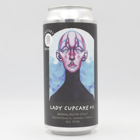 This is a can of Factory Brewing - Lady Cupcake #11 - 10% (440ml). It is a Imperial Stout / Porter craft beer available to buy from Ghost Whale, voted London's best craft beer shop.