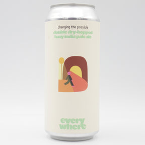 This is a can of everywhere  - changing the possible - 7% (473ml). It is a IPA craft beer available to buy from Ghost Whale, voted London's best craft beer shop.