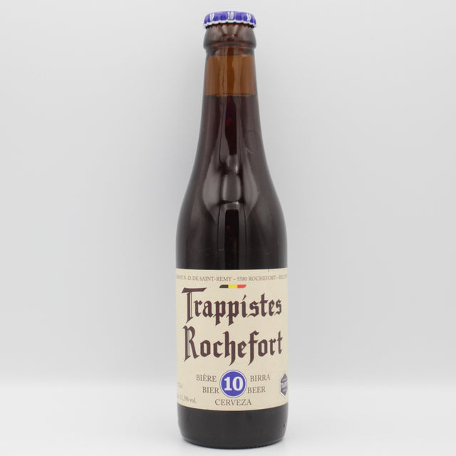 This is a bottle of Trappistes Rochefort - 10 - 11.3% (330ml). It is a Belgian Style craft beer available to buy from Ghost Whale, voted London's best craft beer shop.