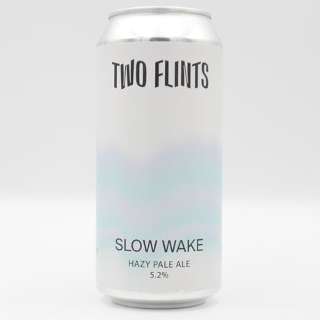 This is a can of Two Flints - Slow Wake - 5.2% (440ml). It is a Pale Ale craft beer available to buy from Ghost Whale, voted London's best craft beer shop.