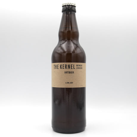 This is a bottle of The Kernel - Witbier - 4% (500ml). It is a Wit / Wheat craft beer available to buy from Ghost Whale, voted London's best craft beer shop.