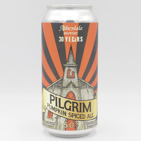 This is a can of Abbeydale - Pilgrim - 5% (440ml). It is a Red / Amber Ale craft beer available to buy from Ghost Whale, voted London's best craft beer shop.