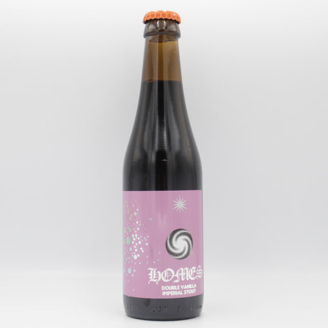 This is a bottle of Elmeleven - Homes - 11.5% (330ml). It is a Imperial Stout / Porter craft beer available to buy from Ghost Whale, voted London's best craft beer shop.