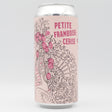This is a can of Burning Sky - Petite Framboise-Cerise - 3.5% (440ml). It is a Saison craft beer available to buy from Ghost Whale, voted London's best craft beer shop.