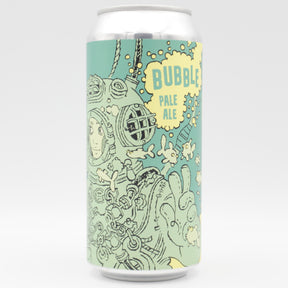 This is a can of Burning Sky - Bubble - 4.8% (440ml). It is a Pale Ale craft beer available to buy from Ghost Whale, voted London's best craft beer shop.
