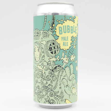 This is a can of Burning Sky - Bubble - 4.8% (440ml). It is a Pale Ale craft beer available to buy from Ghost Whale, voted London's best craft beer shop.
