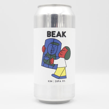 This is a can of Beak / Factory Brewing - Kin - 8% (440ml). It is a Double IPA craft beer available to buy from Ghost Whale, voted London's best craft beer shop.