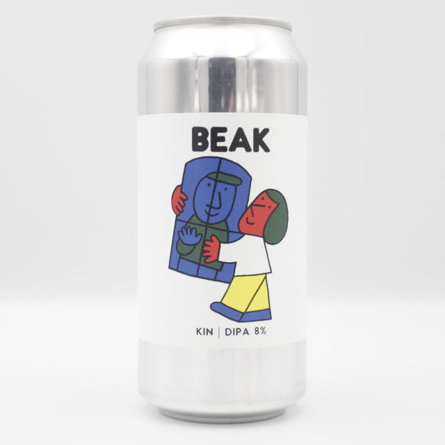 This is a can of Beak / Factory Brewing - Kin - 8% (440ml). It is a Double IPA craft beer available to buy from Ghost Whale, voted London's best craft beer shop.